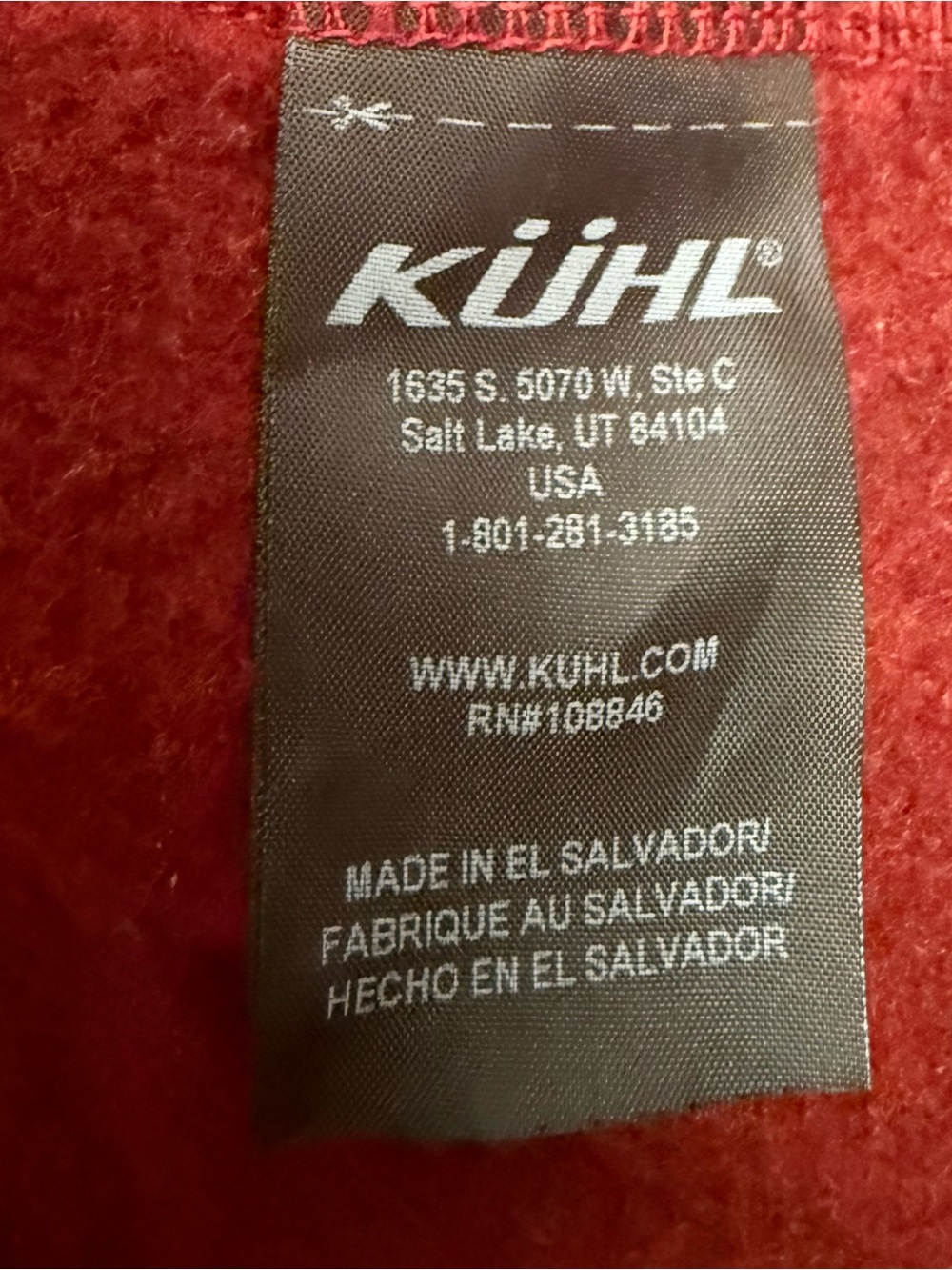 KUHL Savina Jacket Fleece Red Jacket Size Medium - Picture 5 of 15